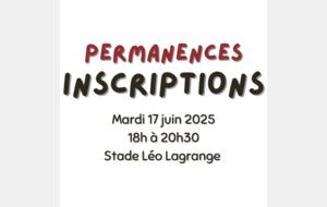 Permanence Inscription licenciées de Couëron 