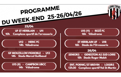 Programme du Week-end