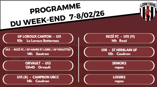 Programme du Week-end